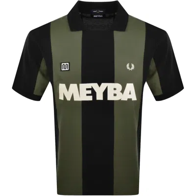 Fred Perry X Meyba Polo T Shirt Black In Green