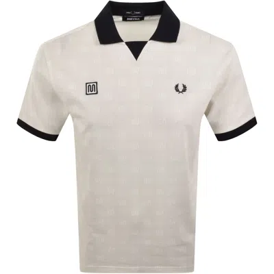 Fred Perry X Meyba Printed Polo T Shirt Off White