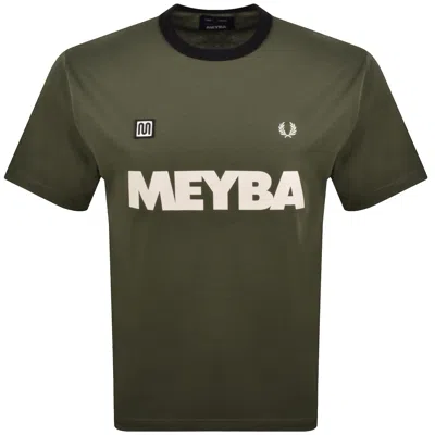 FRED PERRY FRED PERRY X MEYBA RINGER T SHIRT GREEN
