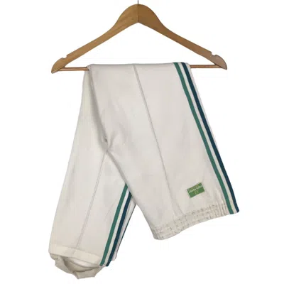 Pre-owned Fred Perry X Vintage Best Offer Vintage 80's Fred Perry Track Pants In White/green