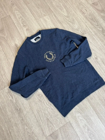 Pre-owned Fred Perry X Vintage Sweatshirt Fred Perry Center Logo In Navy
