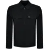 Fred Perry Zip Pocket Overshirt Black