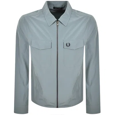 Fred Perry Zip Pocket Overshirt Stockport Blue