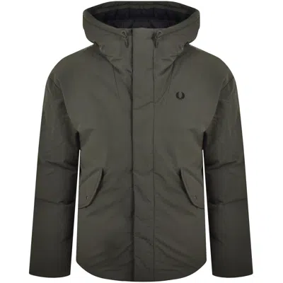 Fred Perry Zip Through Padded Jacket Green