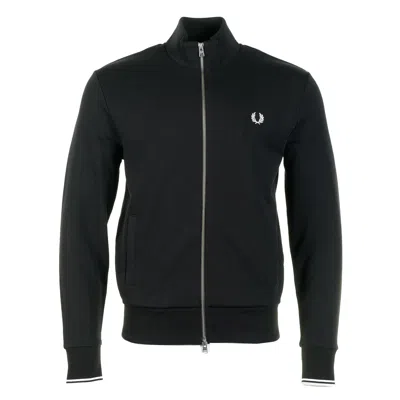 Fred Perry Zip Through Sweatshirt Black