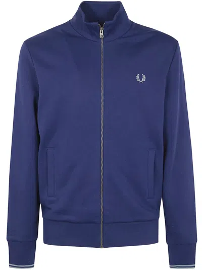 Fred Perry "" Zip Through Sweatshirt Clothing In Brown