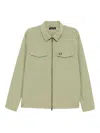 Fred Perry Zip-up Jacket In Green