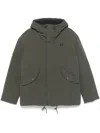 Fred Perry Zip-up Puffer Jacket In Green