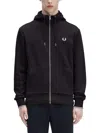 Fred Perry Zipper Hoodie In Multi