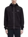 Fred Perry Zipper Hoodie In Multi