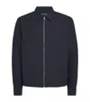 Fred Perry Poplin Overshirt Navy In Blue