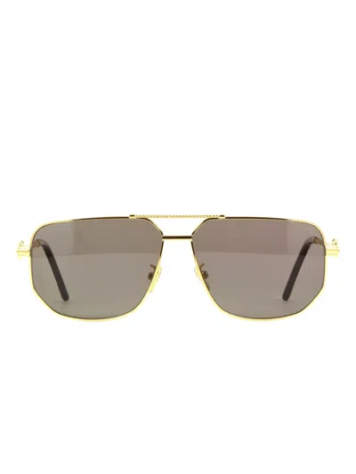 Fred Pilot-frame Sunglasses In Gold
