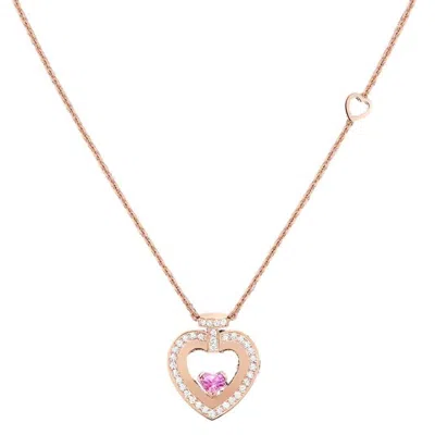 Fred Pretty Woman 18k Rose Gold Diamond Necklace