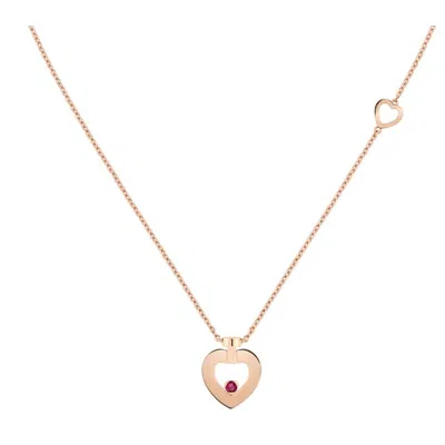 Fred Pretty Woman 18k Rose Gold Heart Necklace