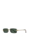 RECTANGLE-FRAME RIMLESS SUNGLASSES