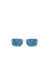 Fred Rectangular Sunglasses In Blue