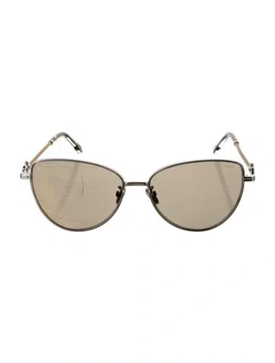 Pre-owned Fred Round Tinted Sunglasses W/ Tags In Silver