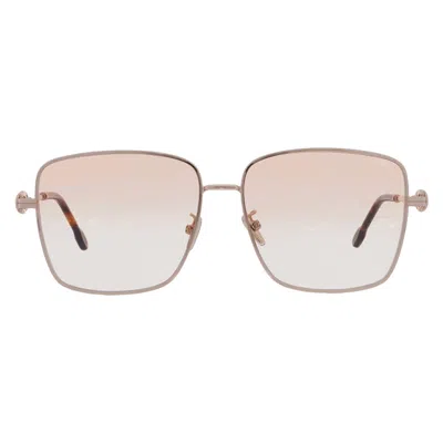 Fred Square Ladies Sunglasses Fg40052u 33f 59 In White