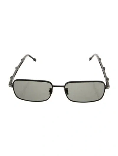 Pre-owned Fred Square Tinted Sunglasses In Black