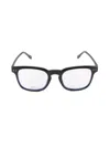 Fred Women's 50mm Square Blue Light Eyeglasses In Black