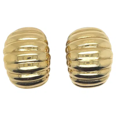 Pre-owned Fred Yellow Gold Half-hoop Earring
