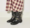 Freda Salvador Aeri Leather Moto Boots In Multi