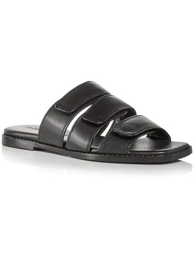 Freda Salvador Alita Womens Leather Strappy Flatform Sandals In Black