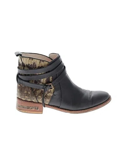Pre-owned Freda Salvador Ankle Boots In Black