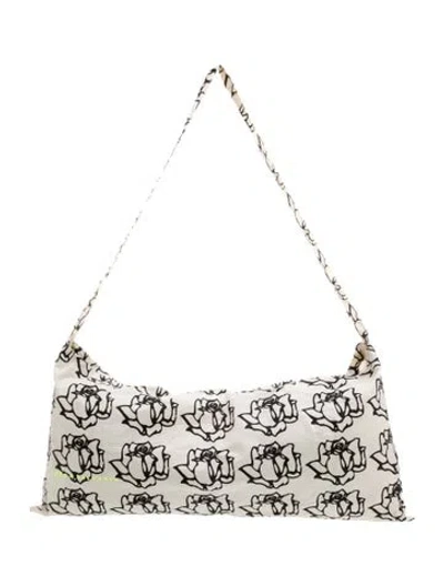 Pre-owned Freda Salvador Canvas Evening Bag In Neutral