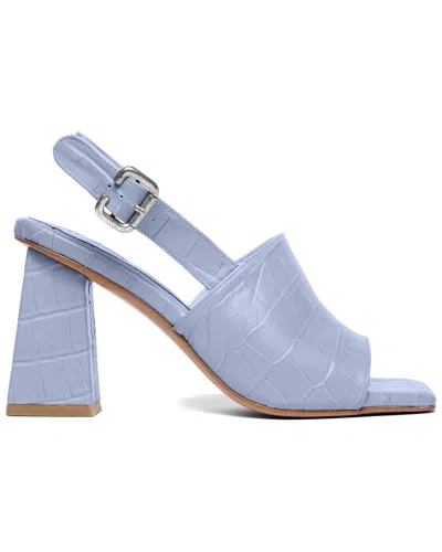 Freda Salvador Cecilia Leather Heel In Blue