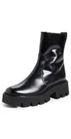 Freda Salvador Darla Boots Black Box Calf In Black Box Calf