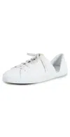 Freda Salvador Eda D'orsay Sneaker In White Calf