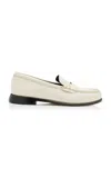Freda Salvador Elba Leather Loafers In White