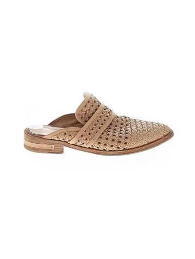 Pre-owned Freda Salvador Flats In Brown