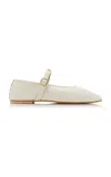 Freda Salvador Jane Embellished Leather Ballet Flats