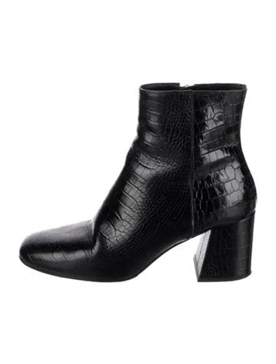 Pre-owned Freda Salvador Leather Boots In Black