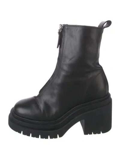 Pre-owned Freda Salvador Leather Boots In Black