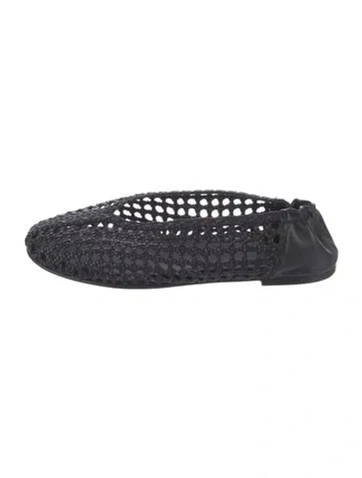 Pre-owned Freda Salvador Leather Flats In Black