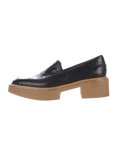 Pre-owned Freda Salvador Leather Loafers In Black