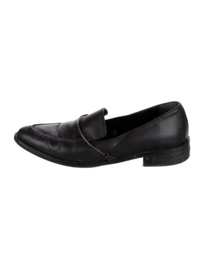 Pre-owned Freda Salvador Leather Loafers In Black