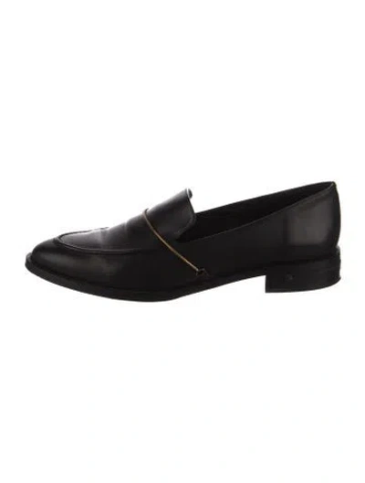 Pre-owned Freda Salvador Leather Loafers In Black