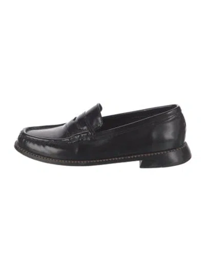 Pre-owned Freda Salvador Leather Loafers In Black