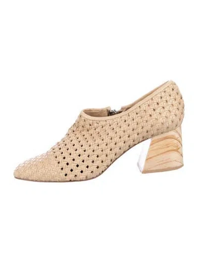 Pre-owned Freda Salvador Leather Pumps In Neutral