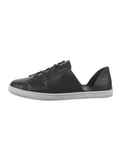 Pre-owned Freda Salvador Leather Sneakers In Black