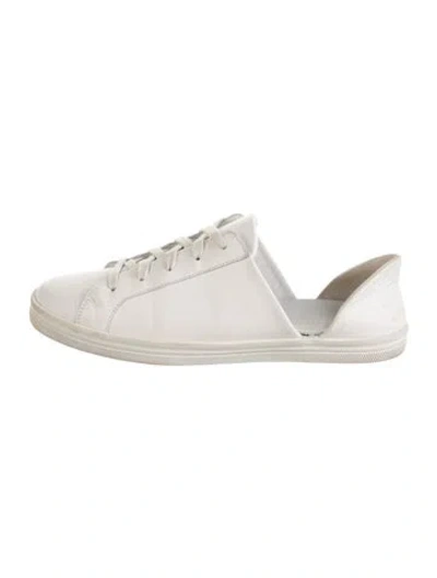 Pre-owned Freda Salvador Leather Sneakers In White
