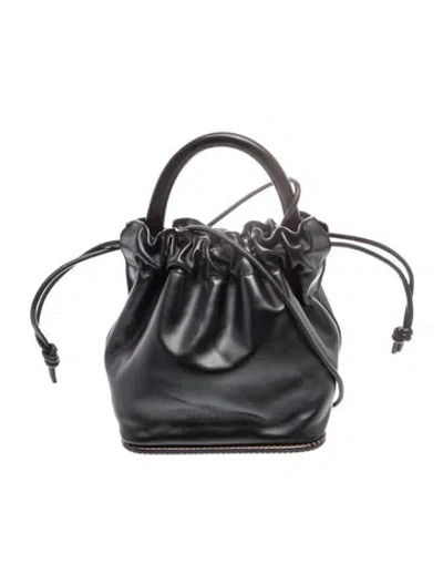 Pre-owned Freda Salvador Leather Top Handle Bag In Gray