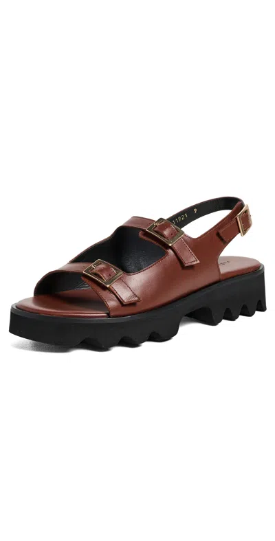 Freda Salvador Mindy Sandals Chocolate Calf In Brown