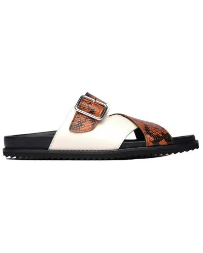 Freda Salvador River Leather Sandal In White
