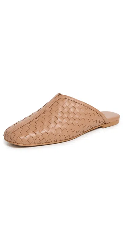 Freda Salvador Saanvi Flats Cognac Woven Calf In Brown