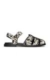 Freda Salvador Sera Pony Hair Sandals In Animal